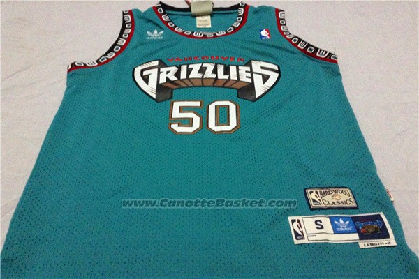 Maglia Vancouver Grizzlies Bryant Reeves #50 Historic Retro Verde